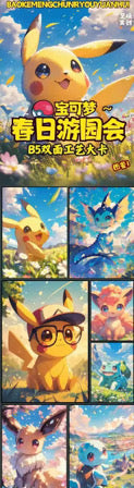 Pokemon Cute Posterboards (1 per pack)